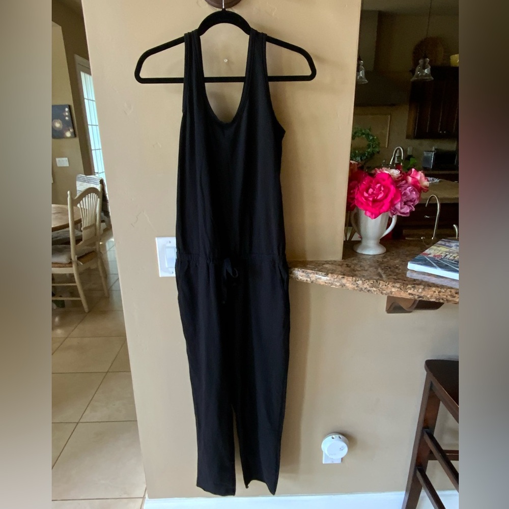 Frank & Eileen Jumpsuit Heritage Jersey Drawstring in Black